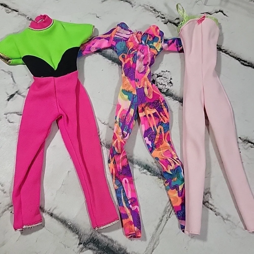 Vintage Barbie Aerobics‎ Dance Leotards Lot Jazz Shoes Ballet Slippers Outfits